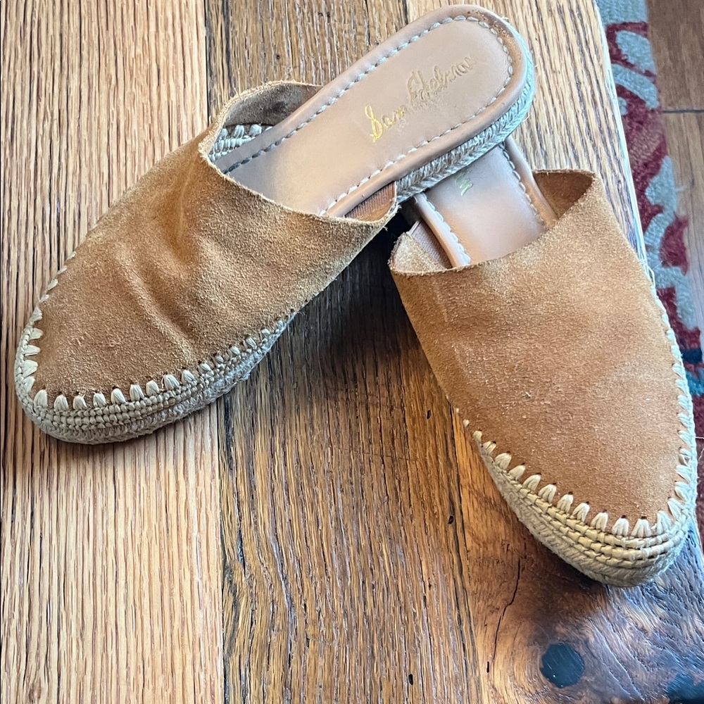Sam Edelman Tan Suede Mules
